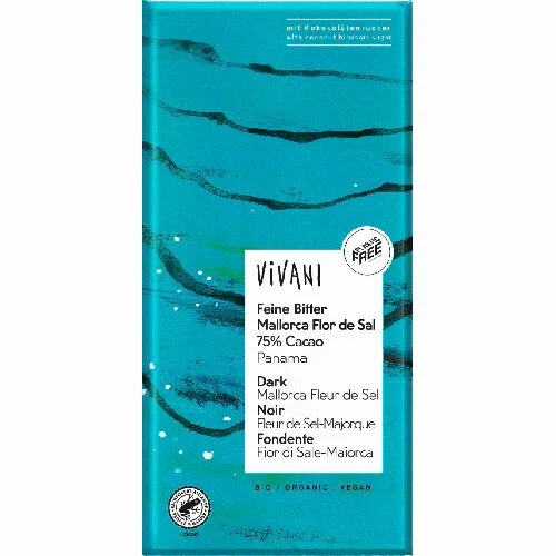 Vivani mørk m. Mallorca salt Ø - 80 g.