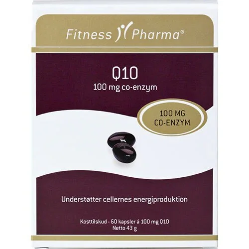 Q10 100 mg Fitness Pharma - 60 kapsler