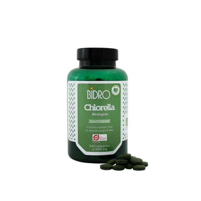 Bidro Chlorella økologisk - 320 tabletter