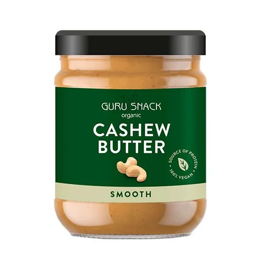 Cashewnøddesmør Smooth Ø Guru Snack - 250 g.