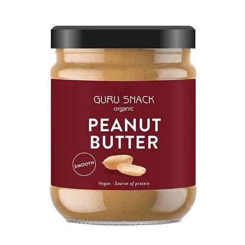 Peanutbutter Smooth Ø Guru Snack - 250 g.