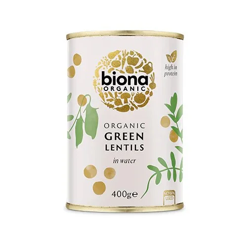 Biona Grønne linser Ø - 400 g.