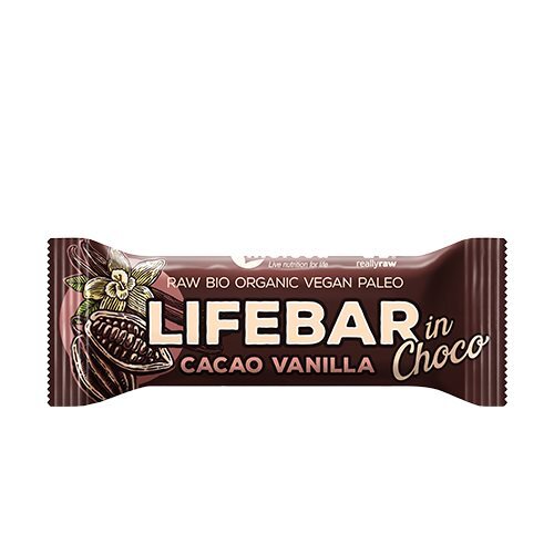LifeBar InChoco Cacao Vanilla RAW Ø - 40 g.