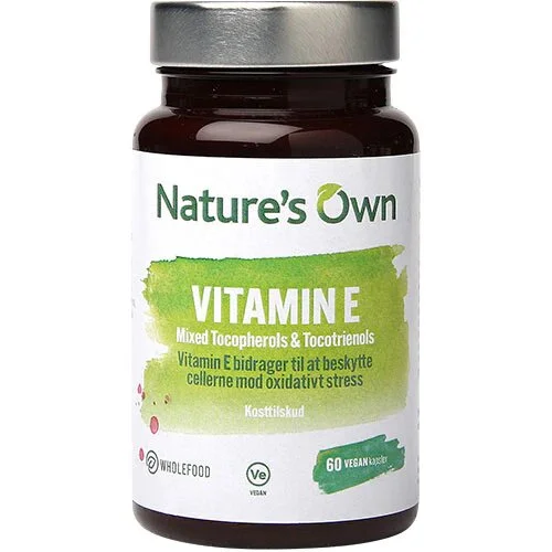 Vitamin E Mixed Tocopherols & Tocotrieno - 60 kapsler