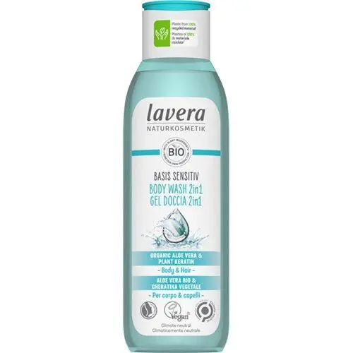 Lavera Body Wash 2in1 basis sensitiv - 250 ml.