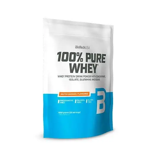 100% Pure Whey Protein pulver Salted Caramel - 454 gram