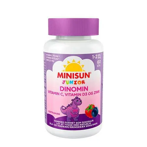 Dinomin C & D3 vitamin Junior - 60 gum