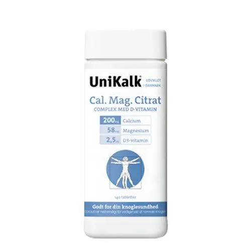 UniKalk Cal-Mag-Citrat - 140 tabletter