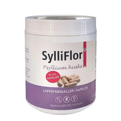 SylliFlor Psyllium husks - Loppefrøskaller - 500 kapsler