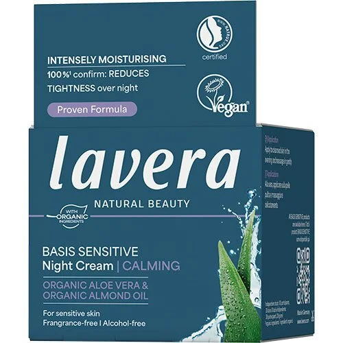 Lavera Calming Night Cream Basis Sensitive - 50 ml.