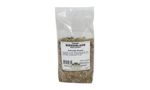 Tørrede birkeblade - 80 gram (U)
