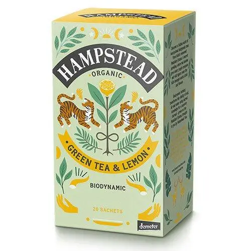 Hampstead Grøn te & Citron Ø Demeter - 20 breve