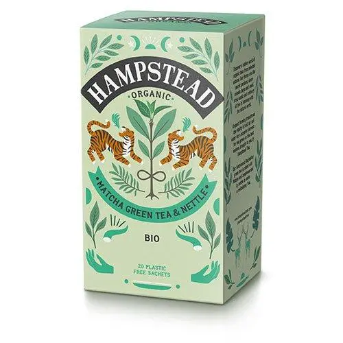 Hampstead Matcha grøn te & Brændenælde Økologisk - 20 breve