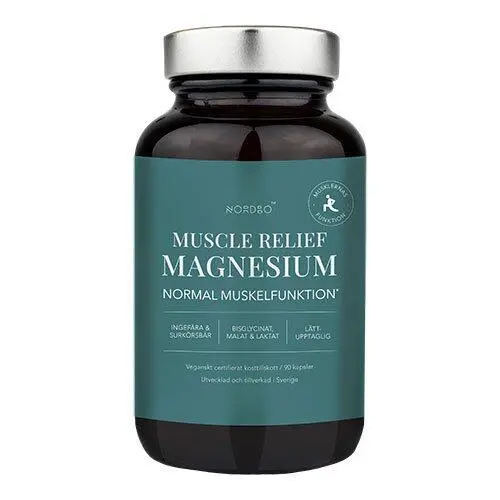 Nordbo Muscle Relief magnesium - 90 kapsler