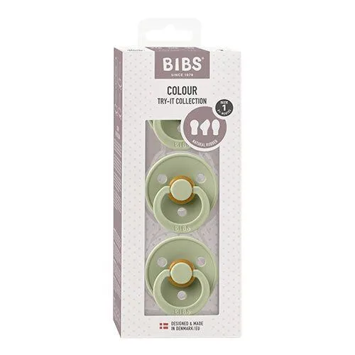 BIBS Try-it Colour Size 1 Sage 3 PACK