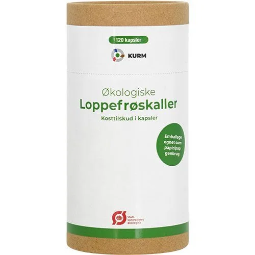 Kurm Loppefrøskaller Psyllium Økologisk - 120 kapsler