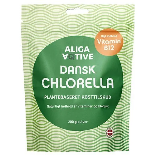 Aliga Dansk Chlorella pulver - 200 gram