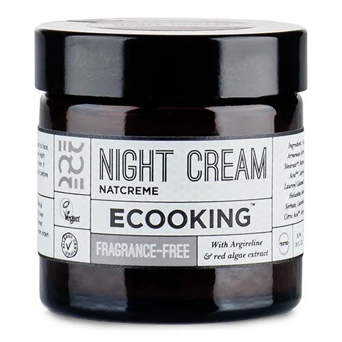 Ecooking Night Cream Parfumefri ny udgave - 50 ml. (INKL. GRATIS MULTI OLIE MED 10 ML. VÆRDI 49.95)