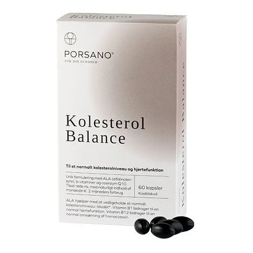 Porsano Kolesterol Balance - 60 kapsler