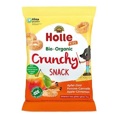 Holle Crunchy Snack med æble og kanel Økologisk - 25 gram