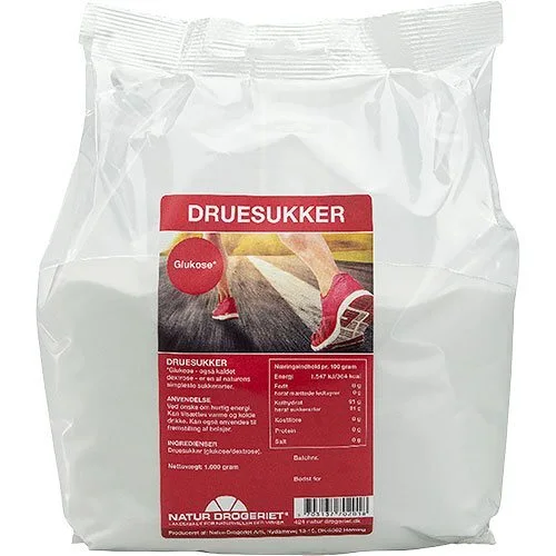 Druesukker ren (glukose) - 1 kg.