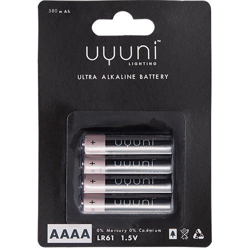 AAAA Battery, 1,5V, 580mAh, 4-pack