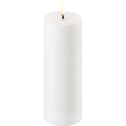 LED pillar candle, Nordic white, Smooth, 5,8x15 cm - 1 stk
