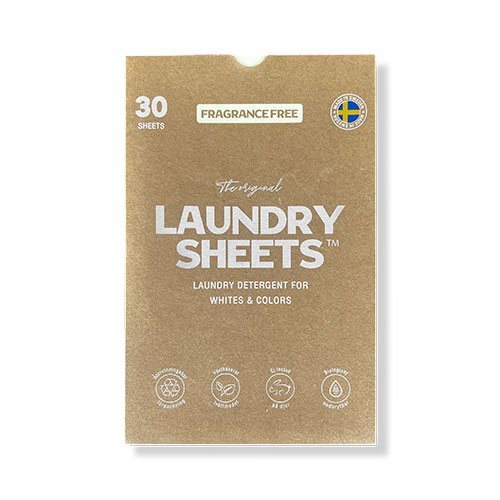 Laundry Sheets Fragrance Free 30 stk