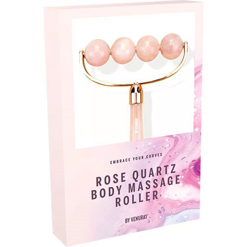 Gua Sha Body Roller - Rosa Quartz - 1 stk