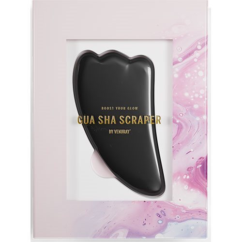 Gua Sha Sten - Black Obsidian - 1 stk