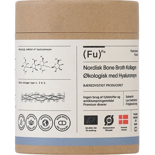 Bone Broth Collagen med hyaluronsyre Økologisk - 300 kapsler
