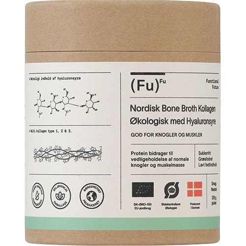 Bone Broth Collagen med hyaluronsyre Økologisk Pulver - 250 gram