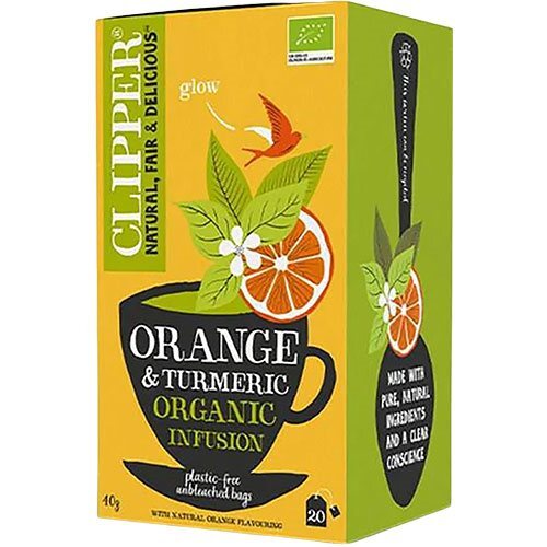 Clipper Urtete med appelsin & gurkemeje Økologisk - 20 breve