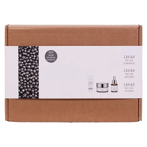 Gaveæske Caviar Cleansing Gel Day creme, Eye serum Værdi 435,- - 1 stk