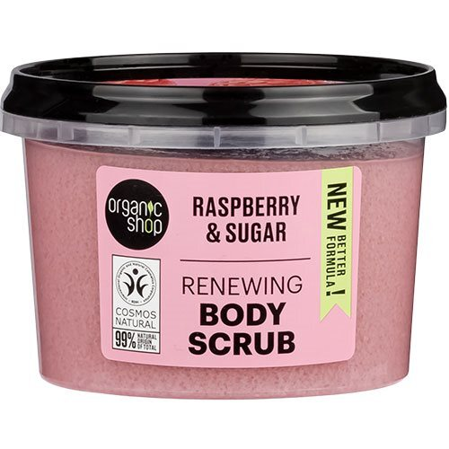 Organic Shop Renewing Body Scrub - Raspberry - 250 ml.