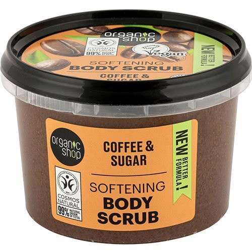 Organic Shop Softening Body Scrub - Coffee - 280 ml.
