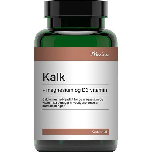 Mezina Kalk med Magnesium og D3-vitamin - 180 tabletter