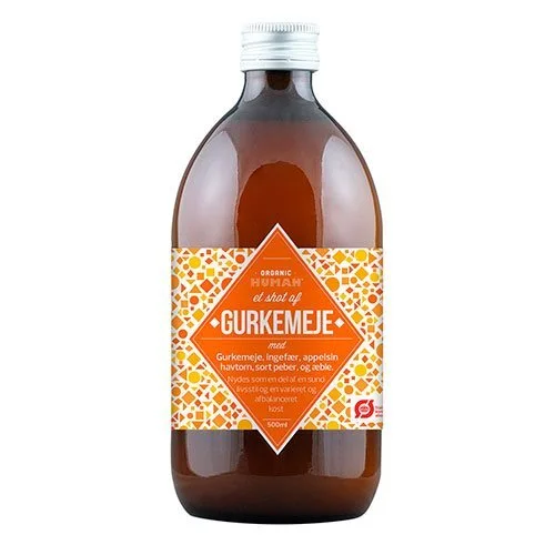 HUMAN Gurkemeje shot Økologisk - 500 ml.
