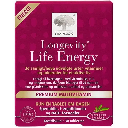 Longevity Life Energy - 30 tabletter