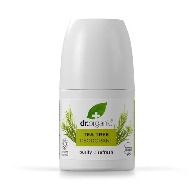 Dr. Organic Deo roll on Tea Tree - 50 ml.