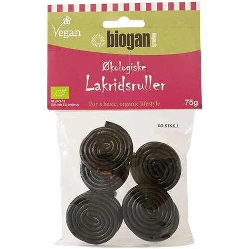 Lakridsruller Økologisk - 75 gram