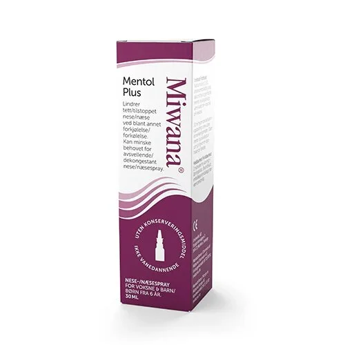 Miwana Næsespray Mentol Plus - 30 ml.