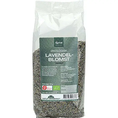 Lavendelblomst blå tørret Økologisk - 100 gram