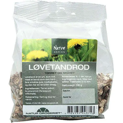 Løvetandsrod, tørret og skåret - 100 gram