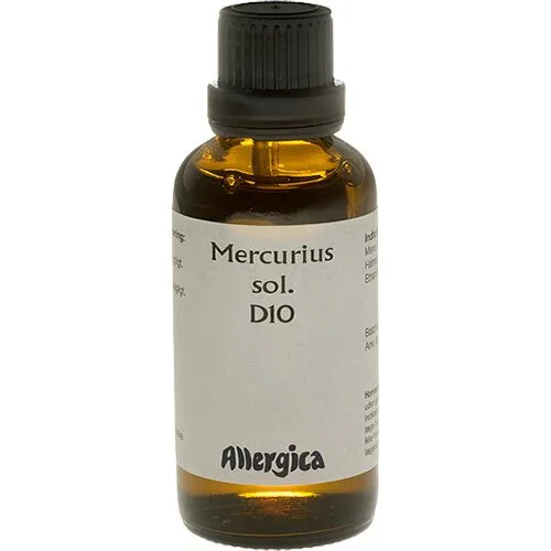 Mercurius sol. D10 - 50 ml.