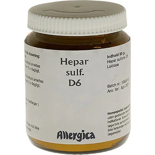 Hepar sulf. D6 trit - 50 gram