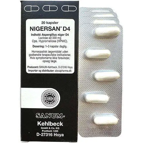 Nigersan kapsler D4 - 20 kapsler