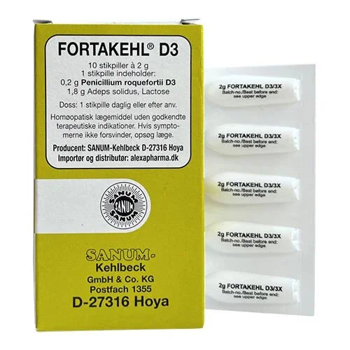 Fortakehl stikpiller D3 - 1 pk.