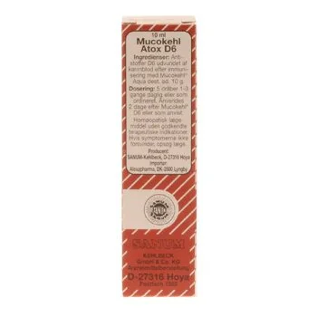 Mucokehl D6 atox dråber - 10 ml.