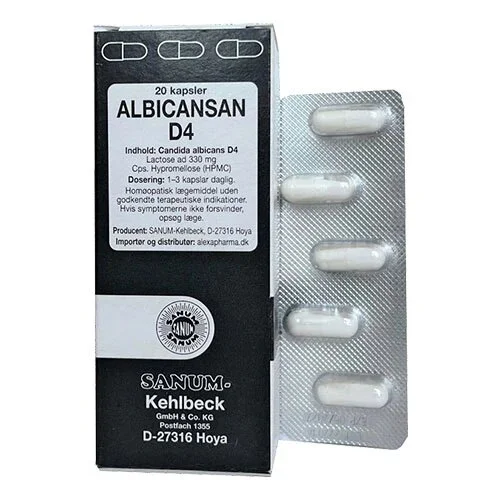 Albicansan kapsler D4 - 20 kapsler